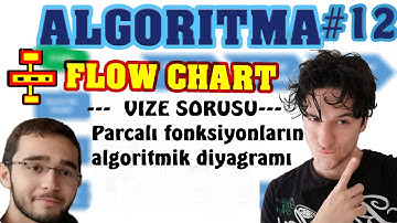 VİZE SORUSU - Parçalı Fonksiyon Algoritma Diyagramı - Flow Chart Uygulama #12