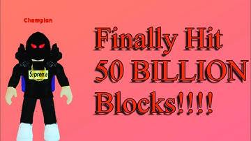 I FINALLY Hit 50 BILLION BLOCKS (CHAMPION RANK) In Mining Simulator