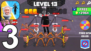 Merge Toilet: Battle Master - Gameplay Walkthrough Part 3 Skibidi Toilet Attack Merge (iOS, Android)