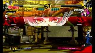 Elizabeth Fights FOR AMERICA!! Guiles Theme Goes With Everything (Persona 4 Arena)
