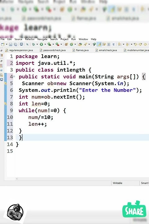 Int length 😳 program in java 😮 #coding #beginners #interview #tutorial ...