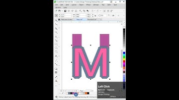 || YouTube Shorts || How to Design HM Letter Minimal Logo In Corel Draw 2020