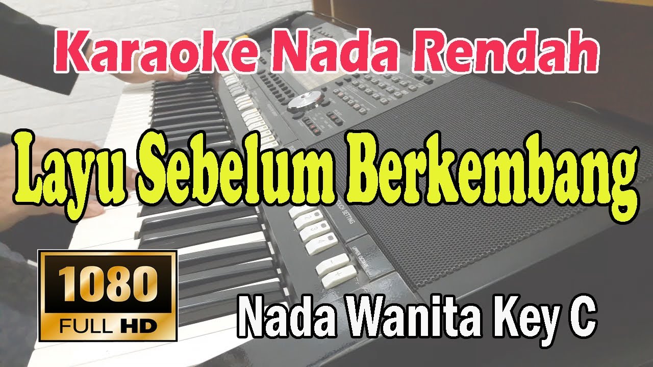 LAYU SEBELUM BERKEMBANG ll KARAOKE HD ll TETY KADI ll NADA WANITA KUNCI C
