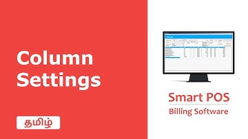 Customizing columns in Cart/Grid | Column Settings | Smart POS | Billing Software
