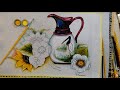 Roberto Ferreira - Como Pintar Jarra, Girassol e Rosas Silvestres - Parte 2