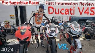 2019 Ducati V4S First Impression Review by Pro Superbike Racer | Irnieracing