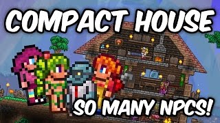 Terraria 1.3.2 Compact NPC House! | Almost Infinite House Design! | Post 1.3.1 Tutorial