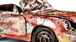 "Old Rusty Car Gets Extreme Mud Makeover | Abandoned Car Restoration Challenge 🚗💥