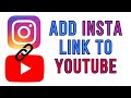 How To Add Instagram Link To YouTube Channel (2023)