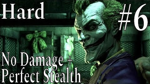 Batman: Arkham Asylum | Part 6 - Botanical Gardens | Hard No Damage + Perfect Stealth Walkthrough