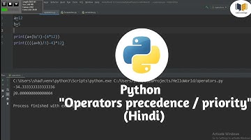 4.Operators precedence in python || priority of operators || hindi || CsKnowledge