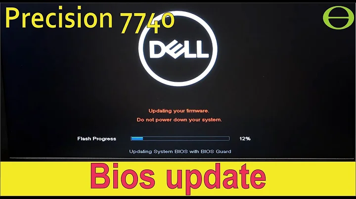 How to update the bios in the Dell Precision laptop