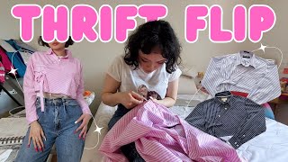 THRIFT FLIP ~ recreating hannahhobbies' hanbok inspired crop top 🌱