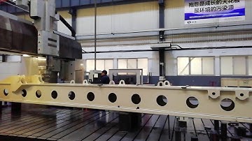 Gantry CNC machining of construction machine parts in China