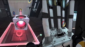 portal 2 team building part 5 multiplayer split screen walkthrough