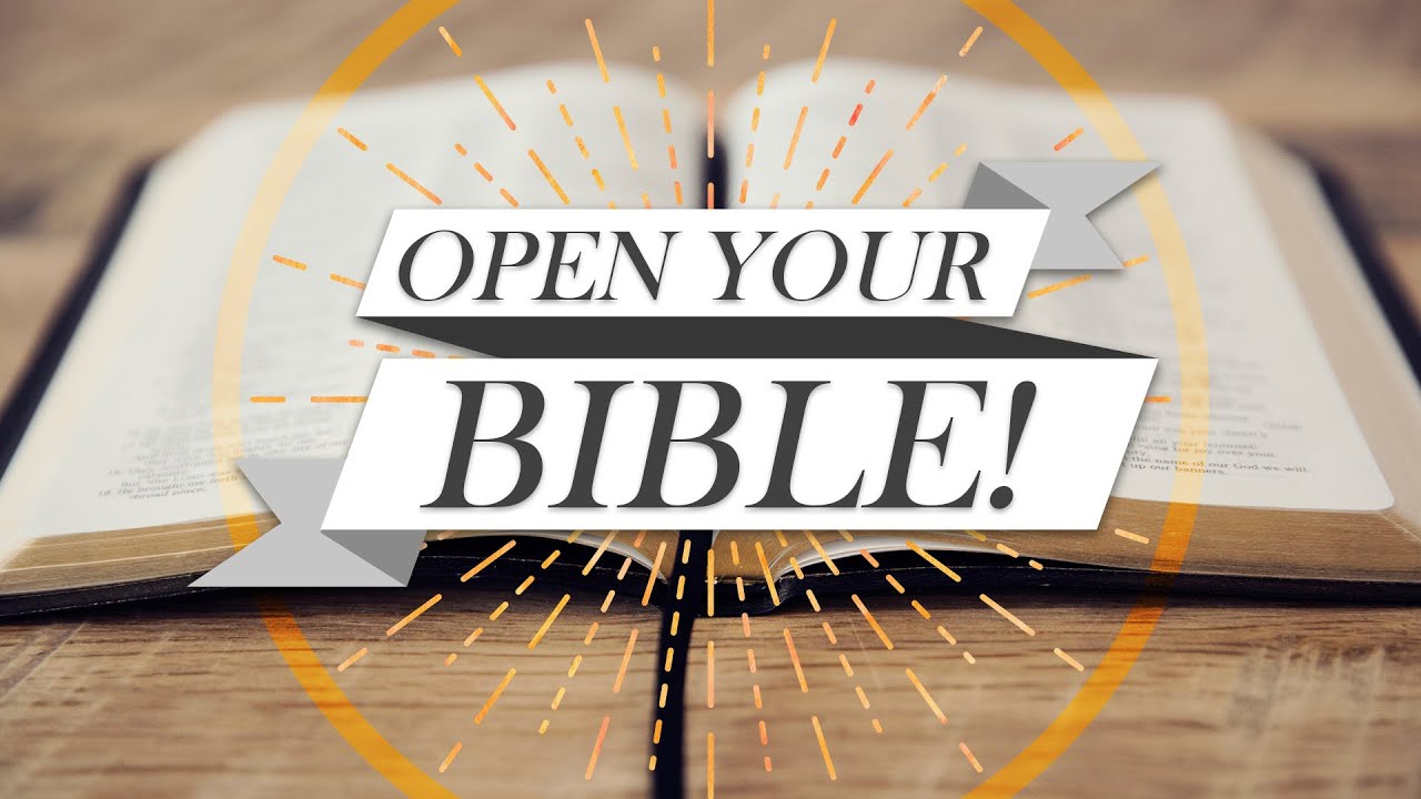 Open Your Bible! 12/29 Online Service YouTube