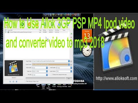 Come usare Allok 3GP PSP MP4 iPod video e convertitore video in mp3 2018