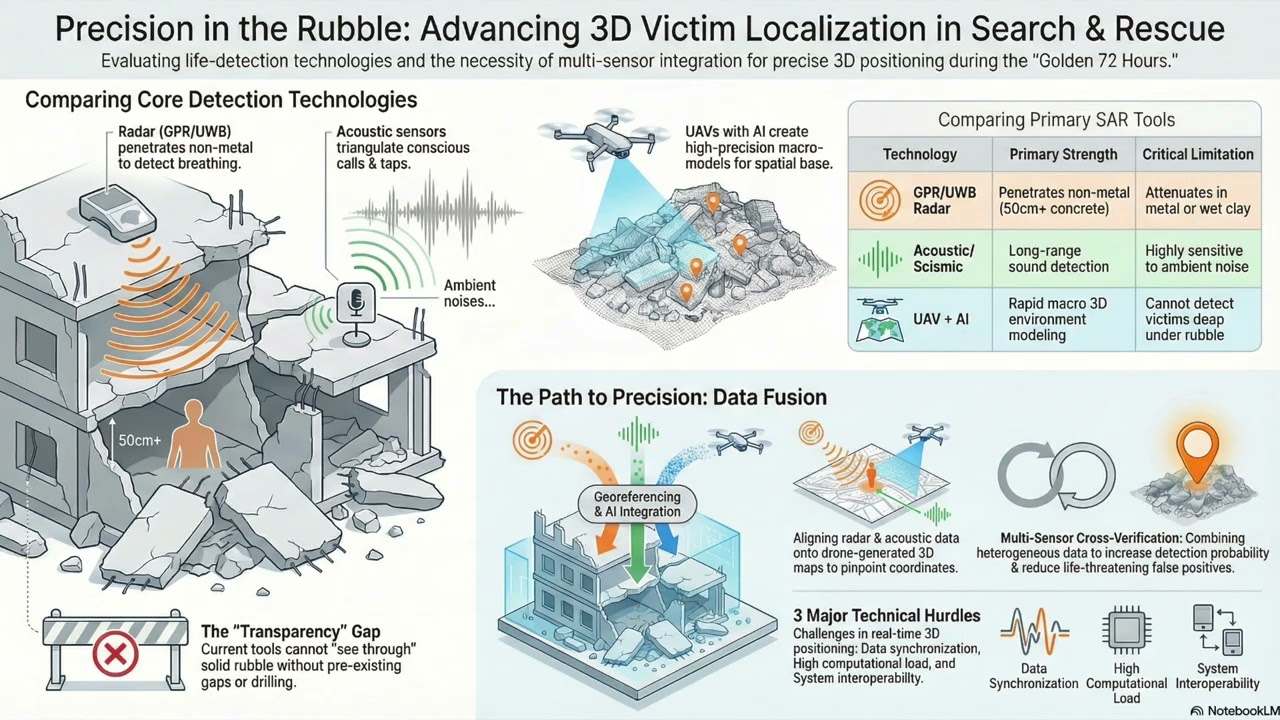 Pinpointing Buried Survivors with Sensor Fusion