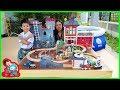 น้องบีม | รีวิวของเล่นไม้ รถไฟ ปราสาทมังกร สถานีดับเพลิง Toys