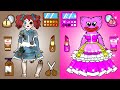 Oh! Huggy Wuggy Doll Need To Makeover - 40 Minutes Makeup Compilation | Paper Dolls Story Animation