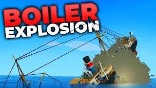 Boiler EXPLODES After Ship Floods! | Stormworks: Build and Rescue | Multiplayer
