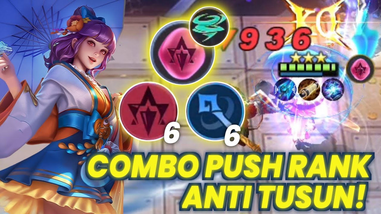 COMBO PUSH RANK ANTI TUSUN 2023 ! CHOU SKILL 1 ! MAGIC CHESS MOBILE LEGENDS