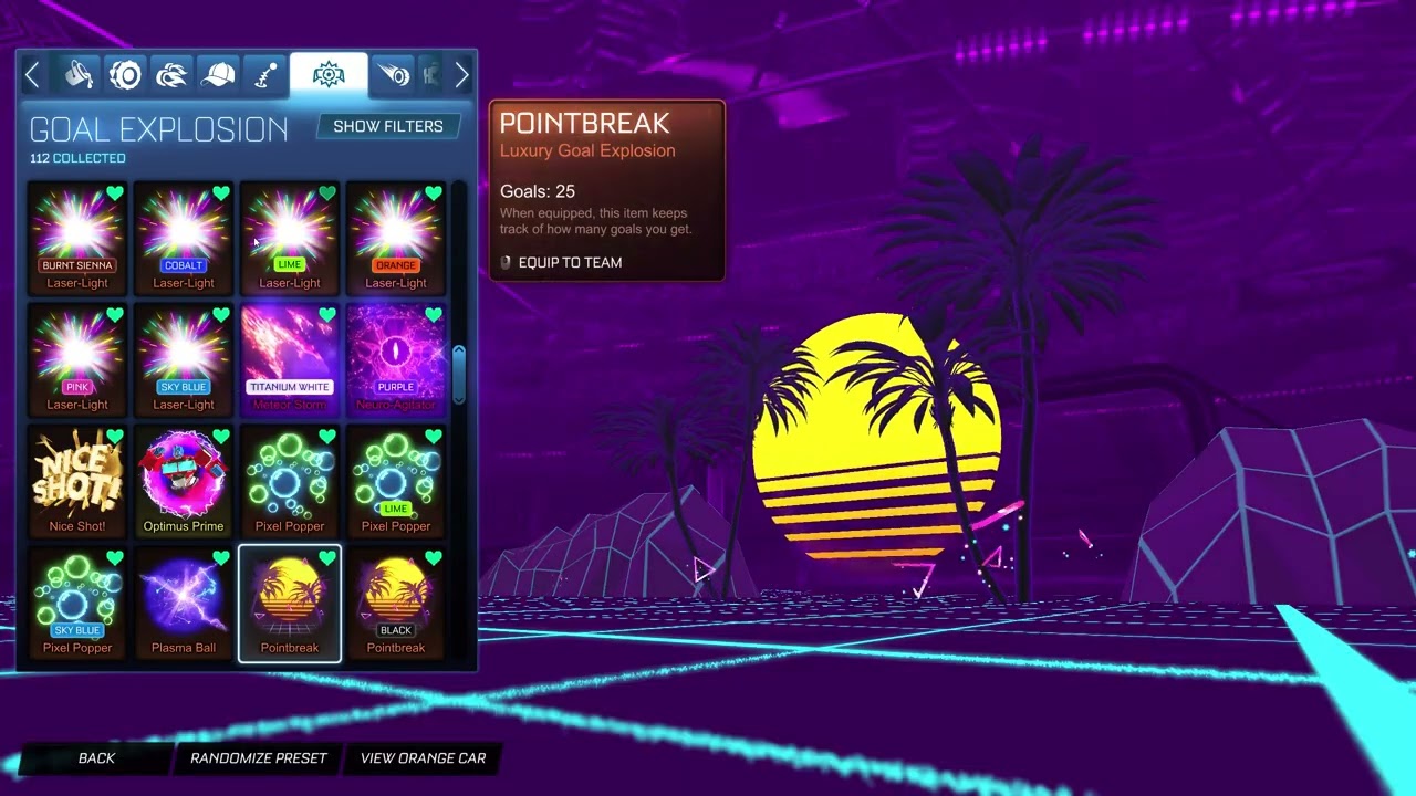 Rocket League All Goal Explosions