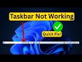 Taskbar Not Working in Windows 10 | Easy Fixes!
