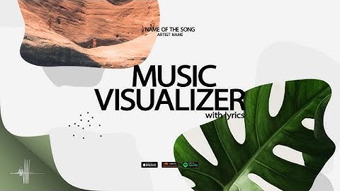Music Lyrics Visualizer Modern After Effects Templates