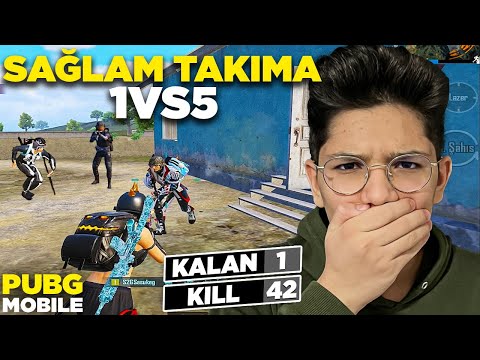 60 KİLL!! SAĞLAM TAKIMA EFSANE 1VS5 ATTIM! - PUBG MOBİLE