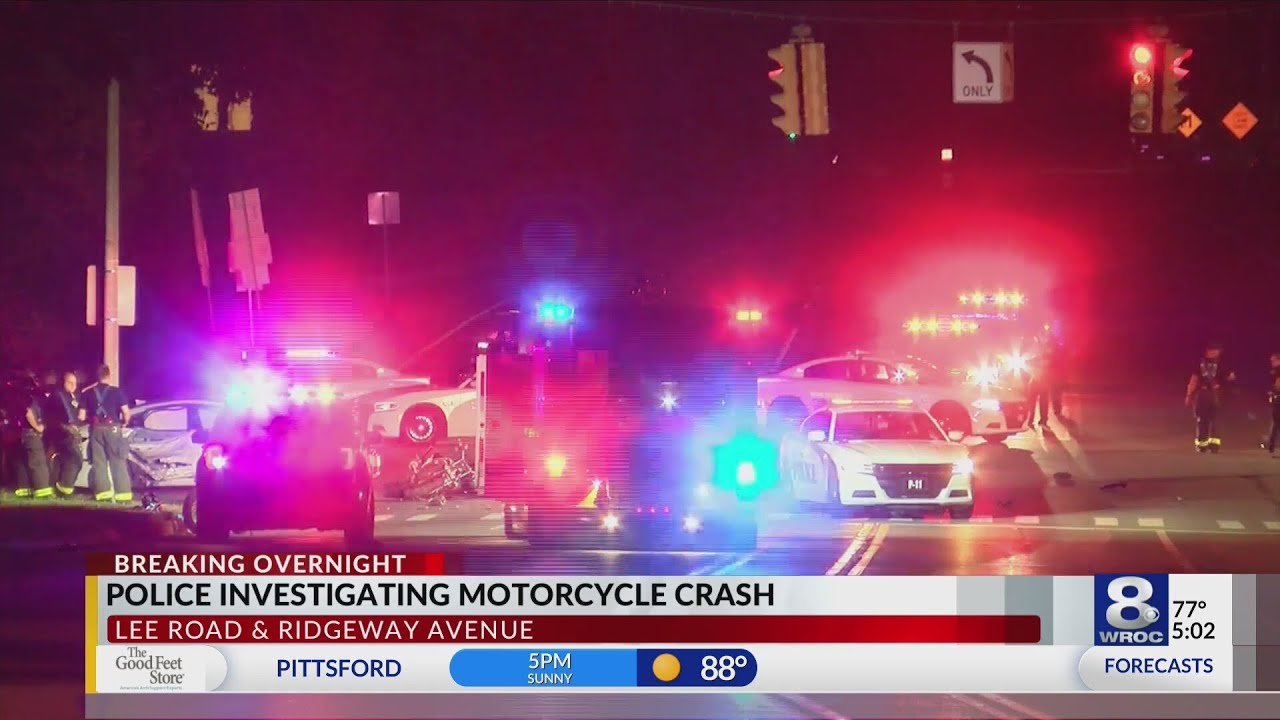 Police investigate motorcycle crash on Ridgeway Avenue - YouTube