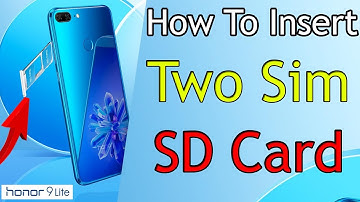 How to insert sim card & SD card on honor 9 lite - Easy