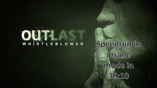 Outlast: Whistleblower Speedrun In Insane Mode Glitchless Any% In 36:10