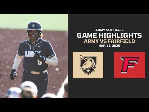 Army vs. Fairfield Softball Game Highlights