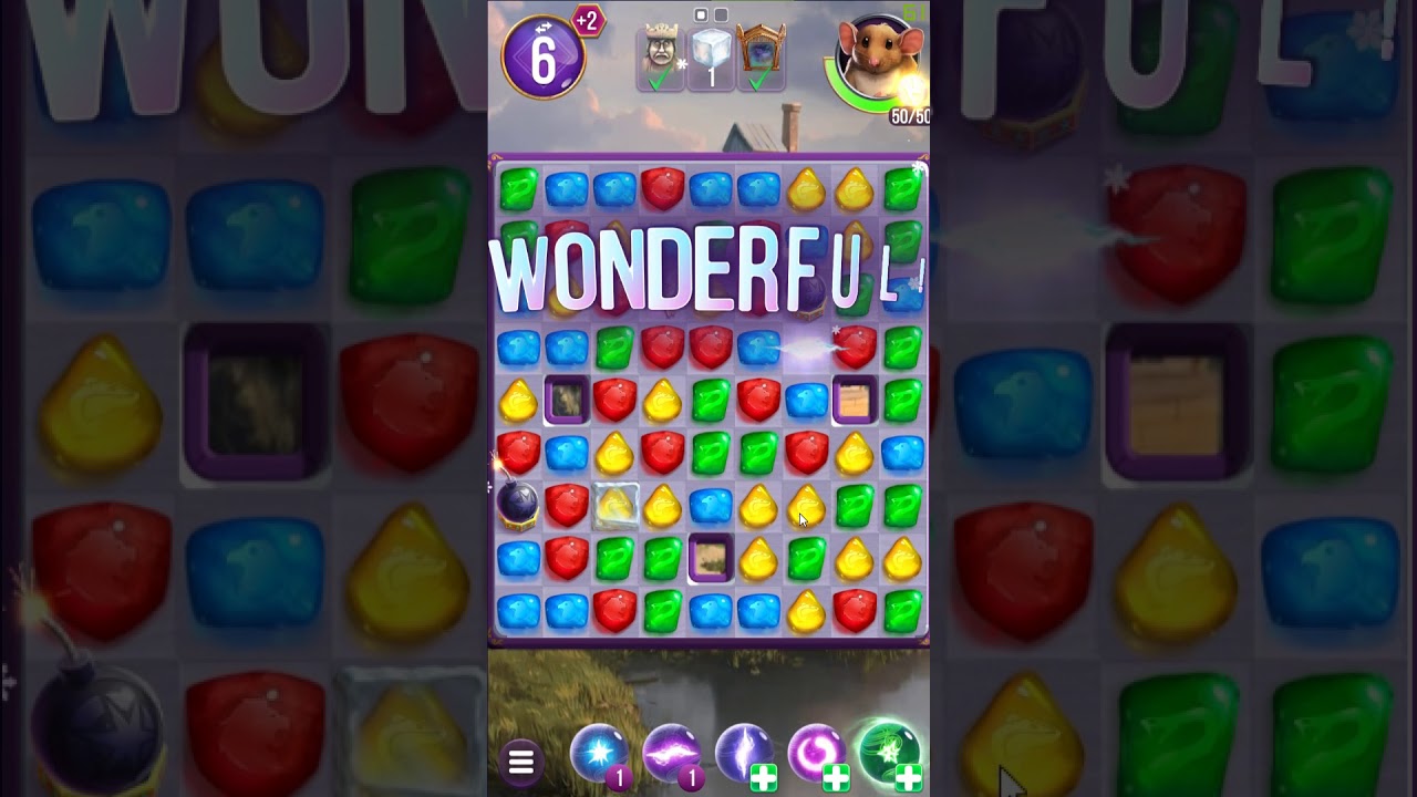 Harry Potter: Puzzles & Spells level 747 no boosters