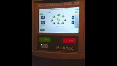 Biodex Balance Limits of stability