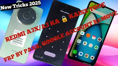 Redmi A3x - Hard Reset | Factory Reset | Redmi A3X/A3 frp bypass new method | New trick 2025 