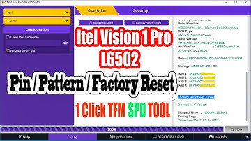 Itel L6502 Vision 1 Pro Pin | Pattern | Factory Reset One Click (TFM SPD TOOL)