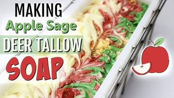 Making Deer Tallow Soap Using a Drop Swirl