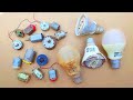 Awesome uses of Old LED light bulbs and old DC Motors | Mobile charger