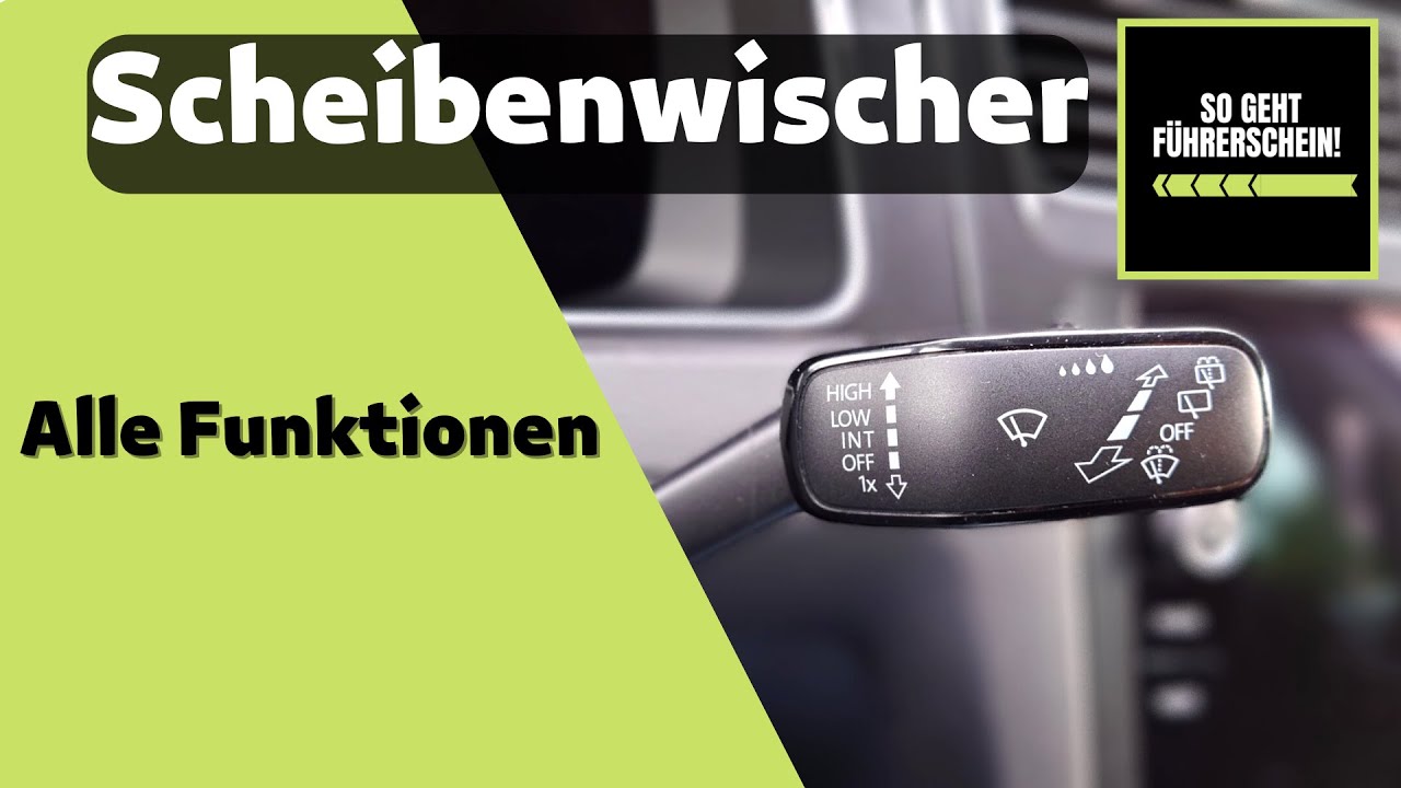 Scheibenwischer vorne und hinten richtig bedienen. Alle Funktionen ...