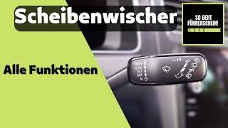 Scheibenwischer vorne und hinten richtig bedienen. Alle Funktionen erklärt - Führerschein