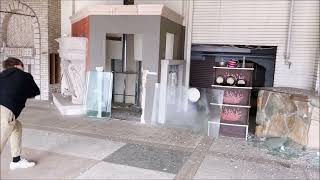 BREAKING EVERY PIECE OF GLASS IN A HUGE GLASS SHOP!