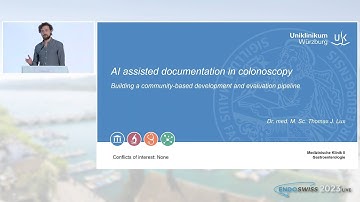 Young Talent Award - Thomas Lux -  AI assisted documentation in colonoscopy