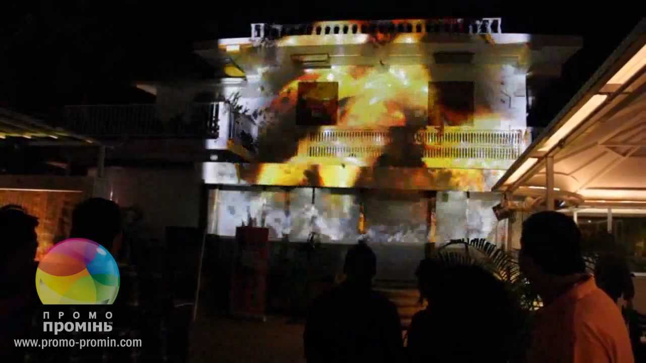 3D Mapping Projection Intro for a Fire Show YouTube
