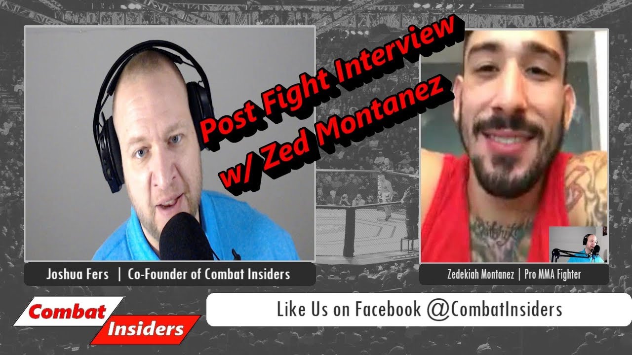Post Fight Interview w/ Zedekiah Montanez