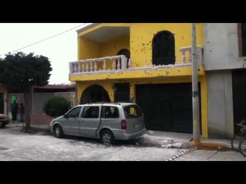 La casa baleada en Jerez zac.. - YouTube