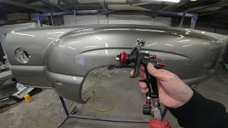 Spraying with the New BLACK WIDOW HTE from Harbor Freight