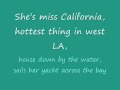 DANTE THOMAS feat. PRAS - Miss California With Lyrics