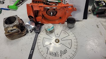 HOW TO SET UP A TIMING WHEEL ON A CHAINSAW. HUSKY 394XP